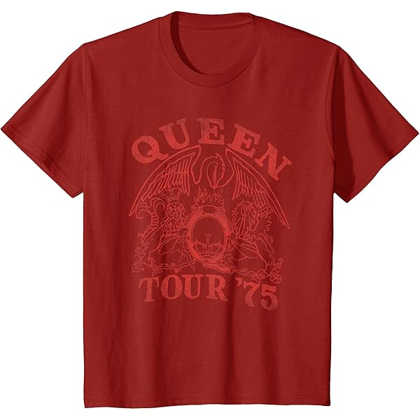 Queen  クラシック クレストロゴ ホワイト Tシャツ Amazon | Queen 公式 クラシック クレストロゴ ホワイト Tシャツ | T